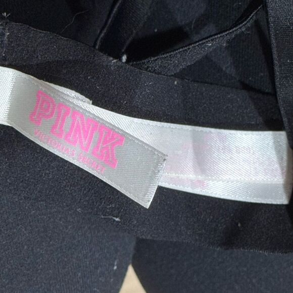 Victoria’s Secret PINK Black Star Bralette Women’s Medium - Picture 2 of 5
